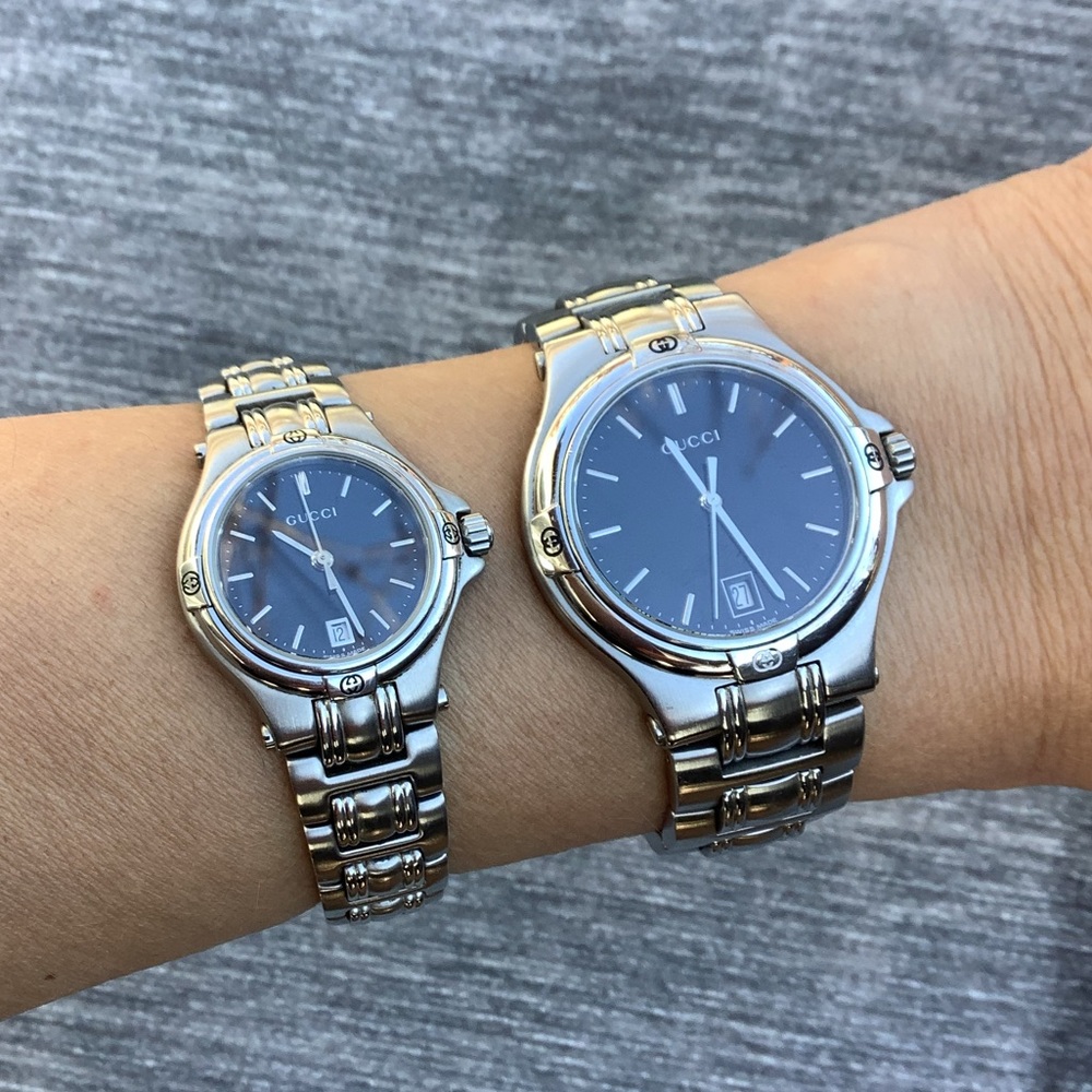 Man’s and Women’s GUCCI watch set 💙❤️ - Picture 15 of 16